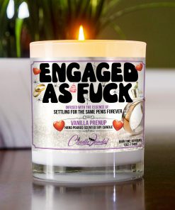 Engaged As Fuck Table Candle