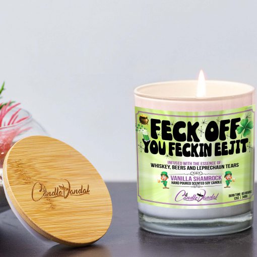 Feck Off You Feckin Eejit Lid And Candle