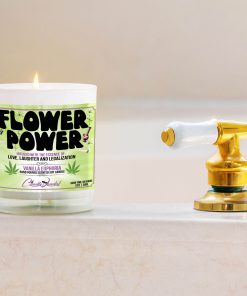 Flower Power Bathtub Side Candle
