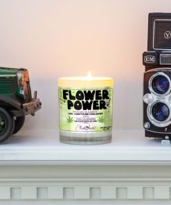 Flower Power Mantle Candle