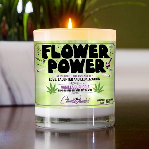 Flower Power Table Candle