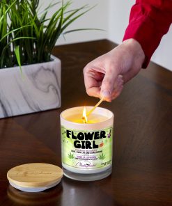 Fower Girl Lighting Candle