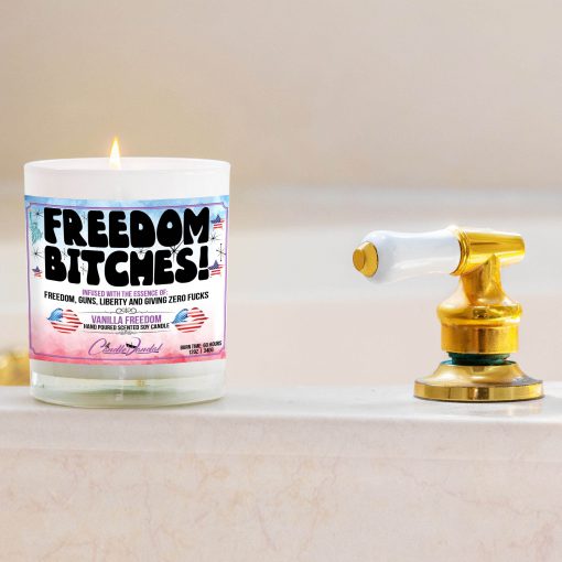 Freedom Bitches Bathtub Side Candle