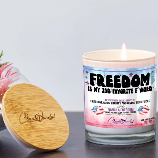 Freedom Is My 2nd Favorite F Word Lid And Candle