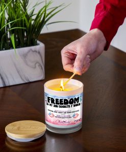 Freedom Is My 2nd Favorite F Word Lighting Candle