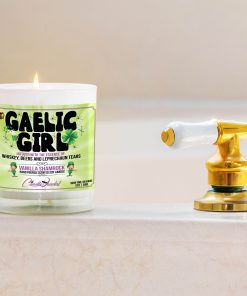Gaelic Girl Bathtub Side Candle