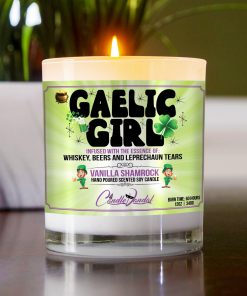 Gaelic Girl Table Candle