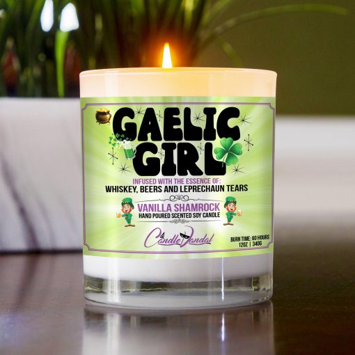 Gaelic Girl Table Candle