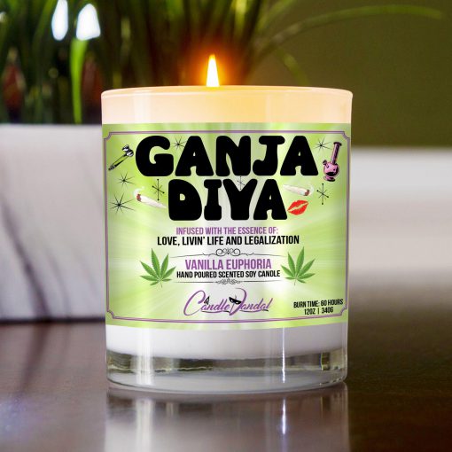 Ganja Diva Table Candle