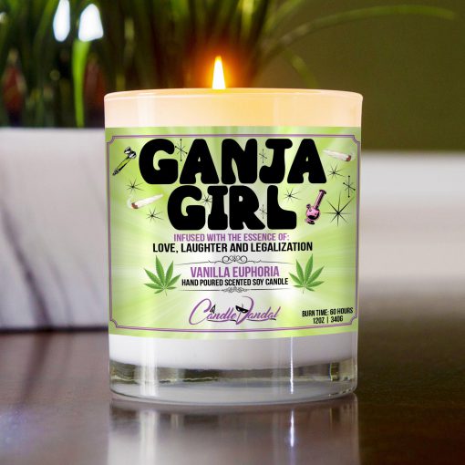 Ganja Girl Table Candle