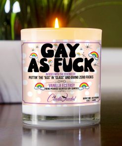 Gay as Fuck Table Candle