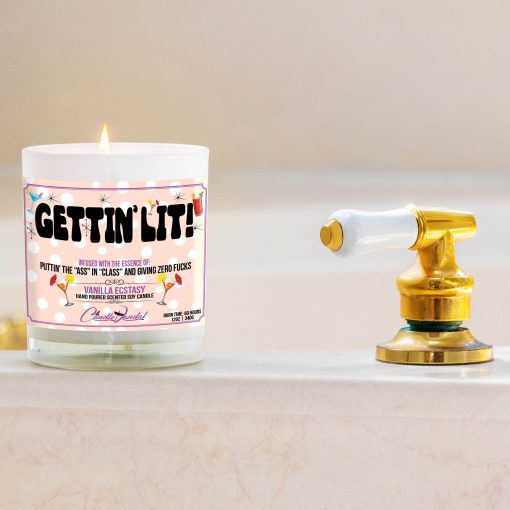 Gettin Lit Bathtub Side Candle