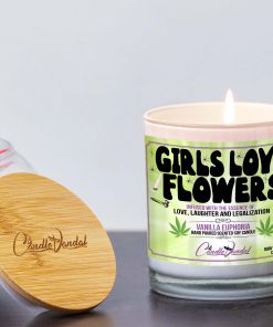 Girls Love Flowers Lid And Candle