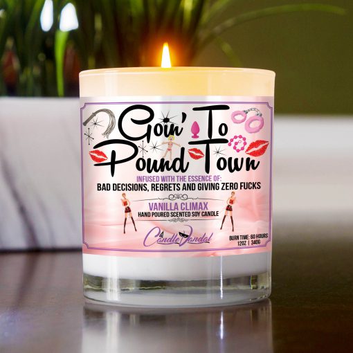 Goin’ to Pound town Table Candle