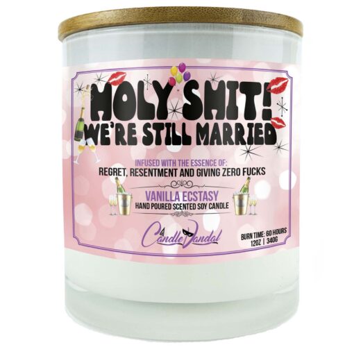 Holy Shit! We're Still Married Candle