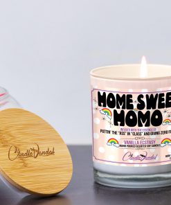 Home Sweet Homo Lid and Candle