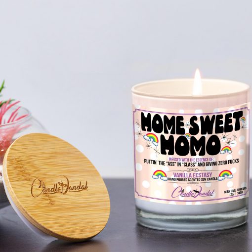 Home Sweet Homo Lid and Candle
