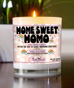 Home Sweet Homo Table Candle