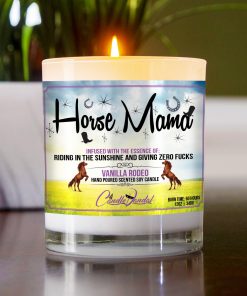 Horse Mama Table Candle