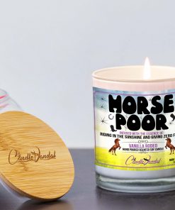 Horse Poor Lid And Candle
