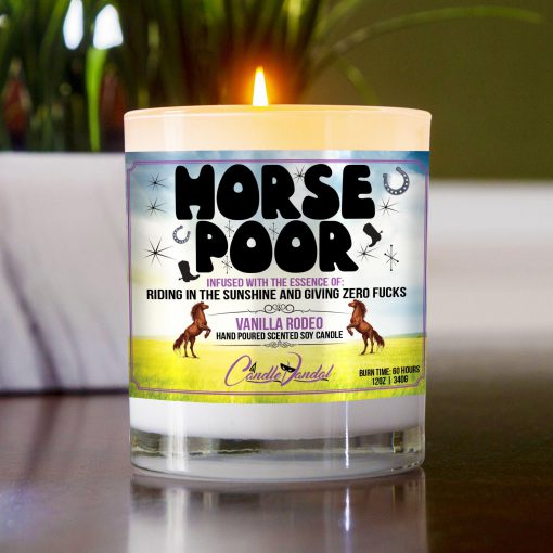 Horse Poor Table Candle