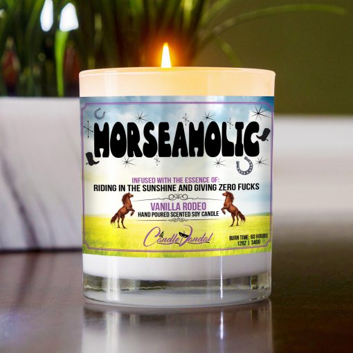 Horseaholic Table Candle