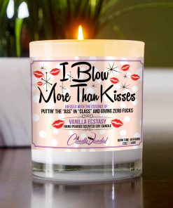 I Blow More Than Kisses Table Candle