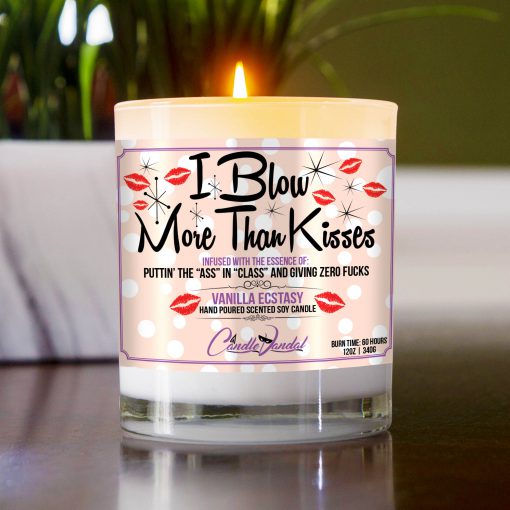 I Blow More Than Kisses Table Candle