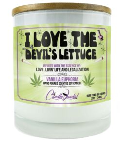 I Love The Devil's Lettuce Candle