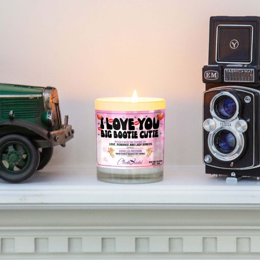I Love You Big Bootie Cutie Mantle Candle
