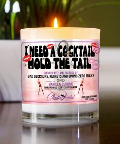 I Need A Cocktail Hold The Tail Table Candle