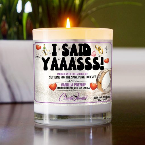 I Said Yaaasss Table Candle