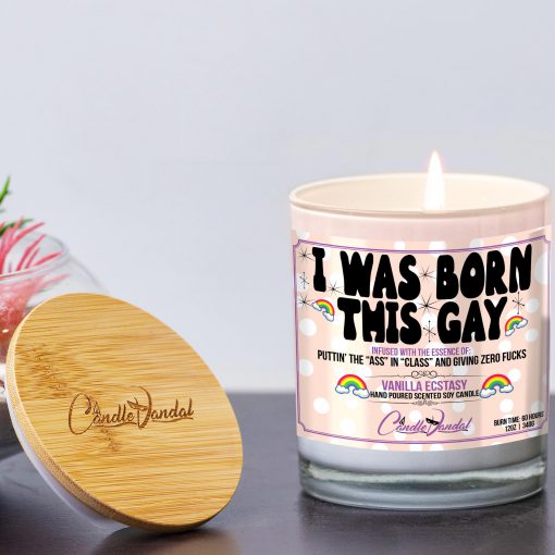 I Was Born This Gay Lid and Candle