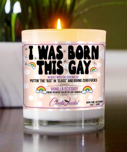 I Was Born This Gay Table Candle