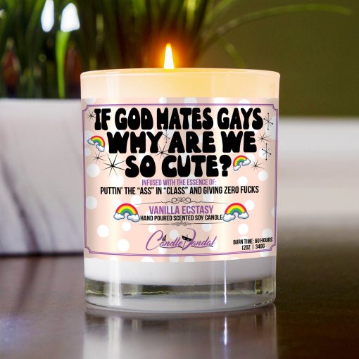 If God Hates Gays Why are We So Cute Table Candle