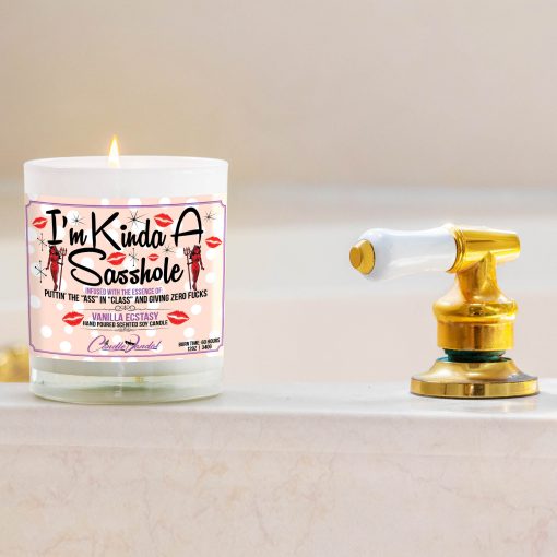 Ii’m Kind a Sasshole Bathtub Side Candle