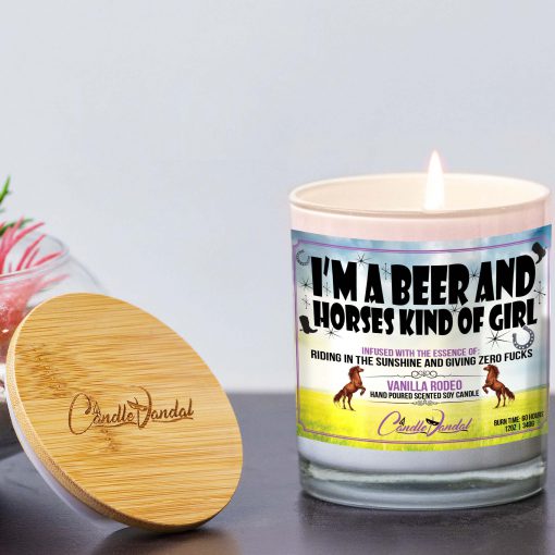 I’m A Beer And Horses Kind Of Girl Lid And Candle