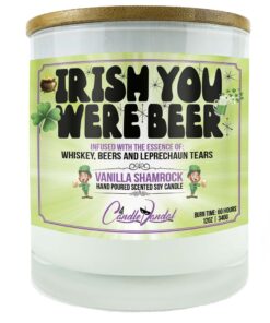Irish You Were Beer Candle