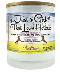 Just a Girl That Loves Horses Candle