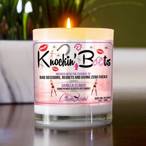 Knockin’ Boots Table Candle