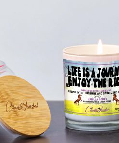Life Is A Journey Enjoy The Ride Lid And Candle
