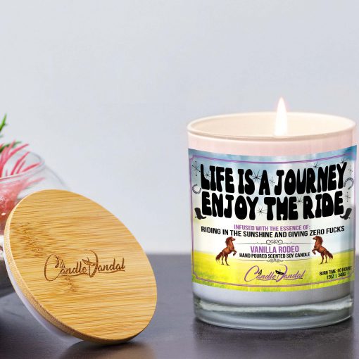 Life Is A Journey Enjoy The Ride Lid And Candle