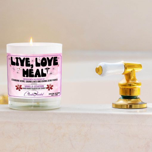 Live Love Heal Bathtub Side Candle