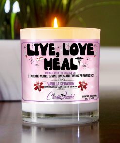 Live Love Heal Table Candle