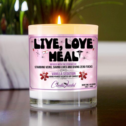 Live Love Heal Table Candle