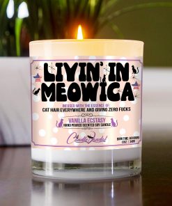 Livin In Meowica Table Candle