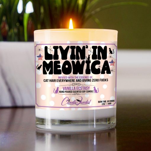 Livin In Meowica Table Candle