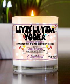 Livin La Vida Vodka Table Candle