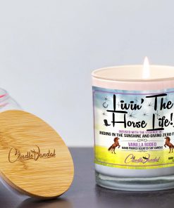 Livin’ The Horse Life Lid And Candle