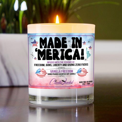 Made In Merica Table Candle
